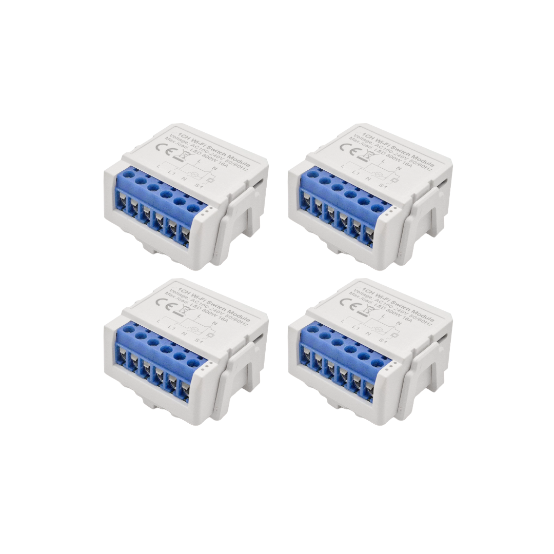 SIRO Smart Relay 1-kanaals lichtschakelaar 4-pack