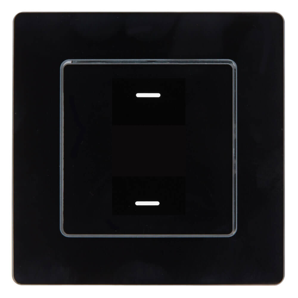 SIRO Smart 2-kanaals lichtschakelaar Venus zwart