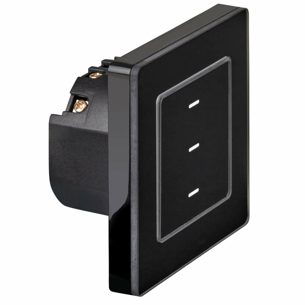 SIRO Smart 3-channel light switch Venus black