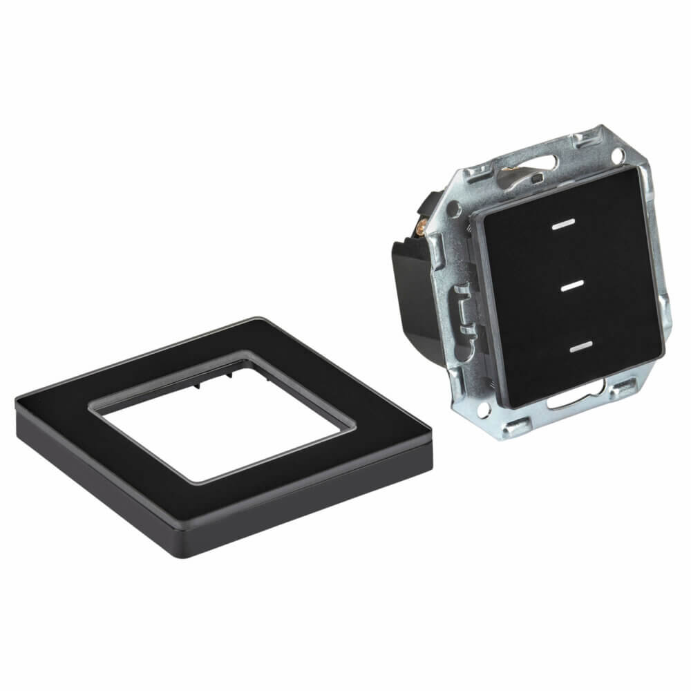 SIRO Smart 3-channel light switch Venus black