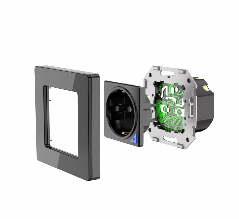 SIRO Smart Unterputz Steckdose Venus schwarz