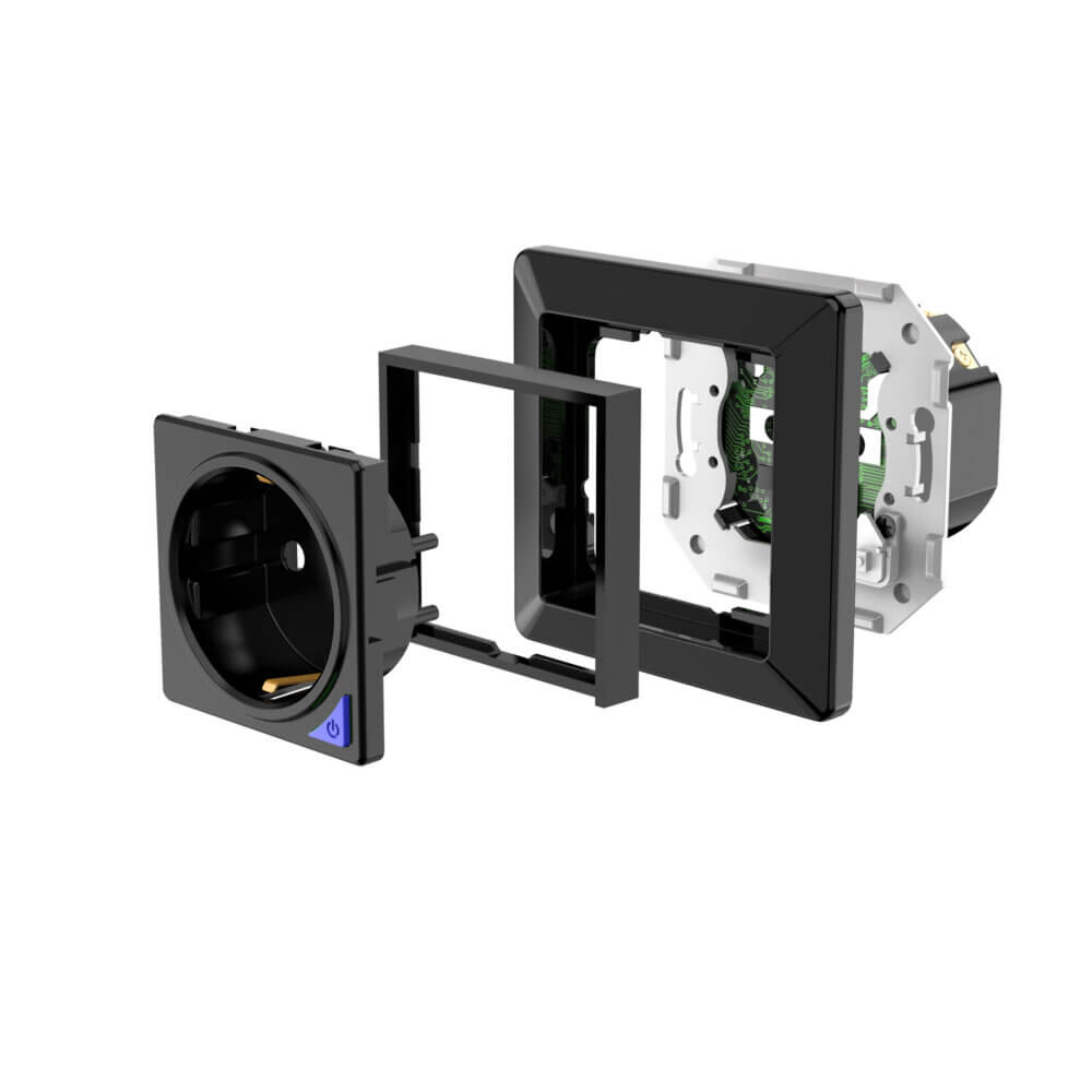 SIRO Smart Unterputz Steckdose Venus schwarz