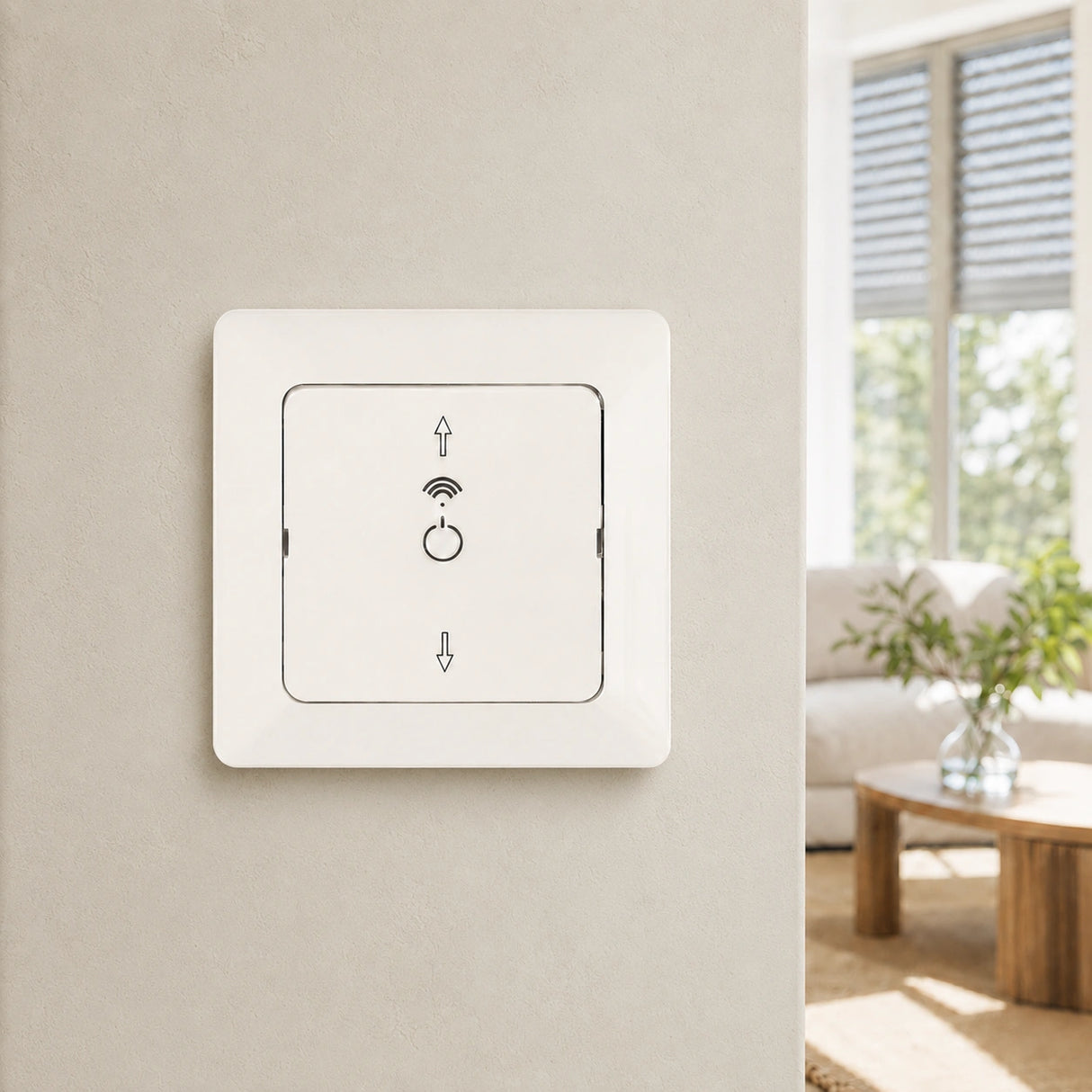 SIRO Smart rolluikschakelaar Merkur zuiver wit
