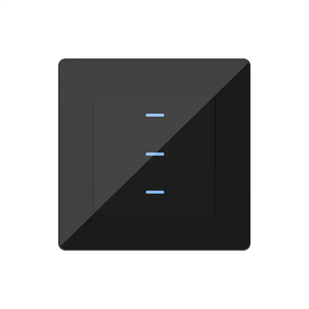 SIRO Smart 3-channel light switch Venus black
