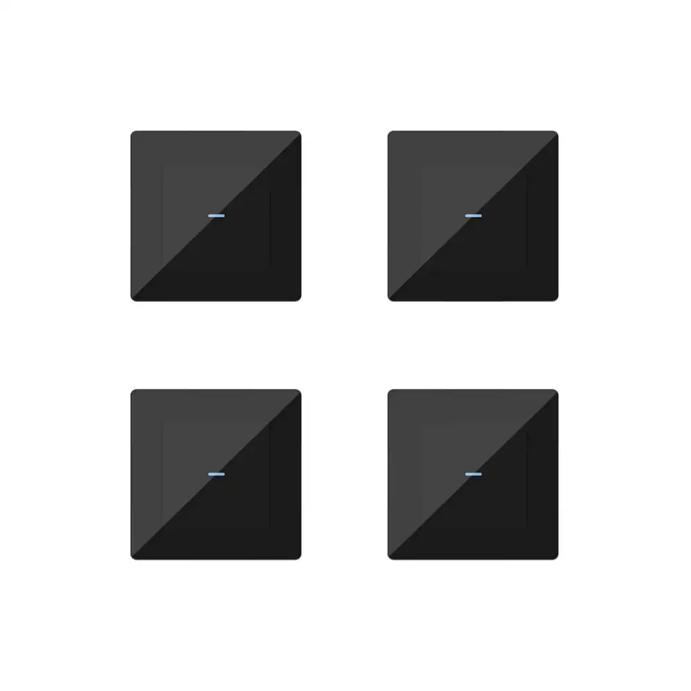 SIRO Smart Lichtschalter Venus schwarz 4er Vorteilspaket