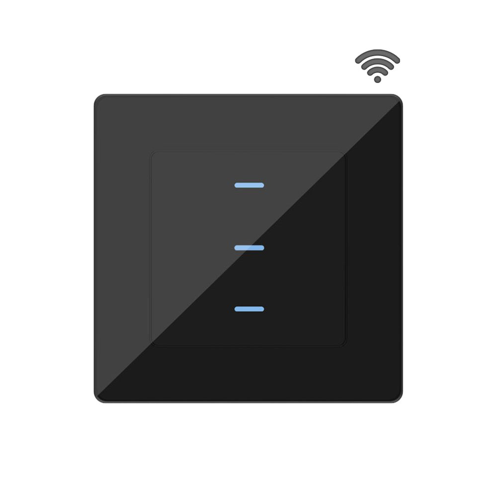 SIRO Smart 3-channel light switch Venus black