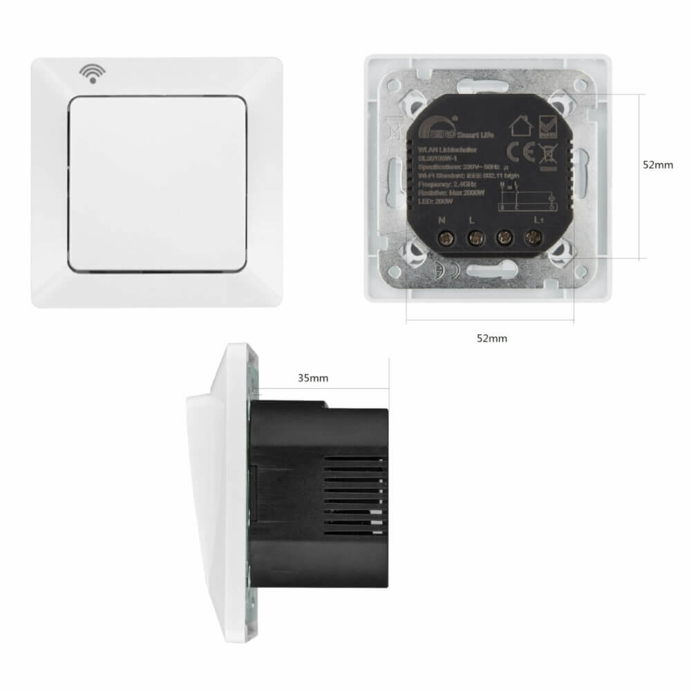 SIRO Smart Light Switch Merkur – Pure White