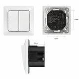 2-Channel Light Switch Merkur Pure White