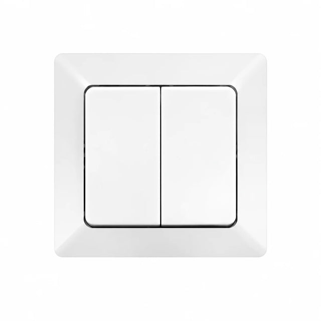 2-kanaals lichtschakelaar Merkur Ultra wit