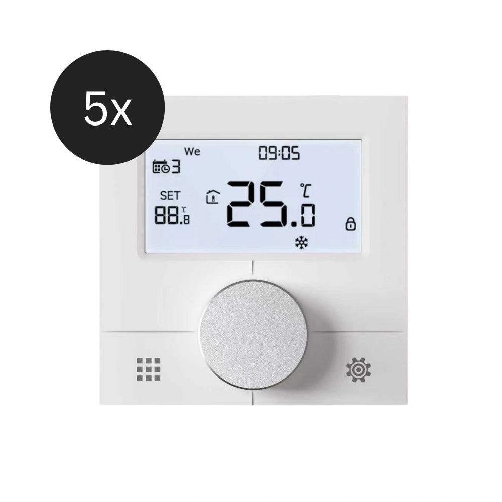 WLAN Aufputz Wandthermostat 5er Vorteilspaket