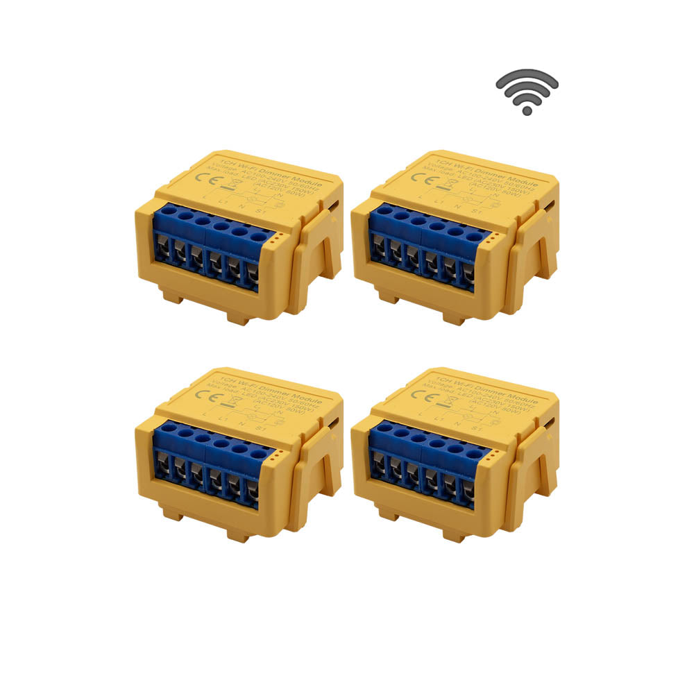 SIRO Smart Relay 1-kanaals dimmer 4-pack