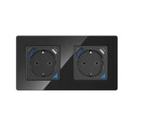 SIRO Smart inbouwstopcontact Venus met USB &amp; USB-C zwart
