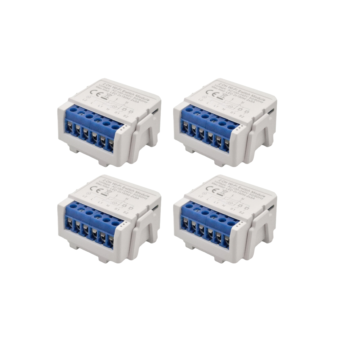 SIRO Smart Relay 2-kanaals lichtschakelaar 4-pack