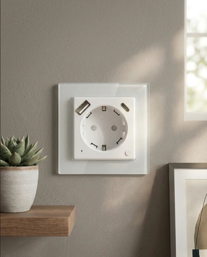 SIRO Smart flush-mounted socket Venus white