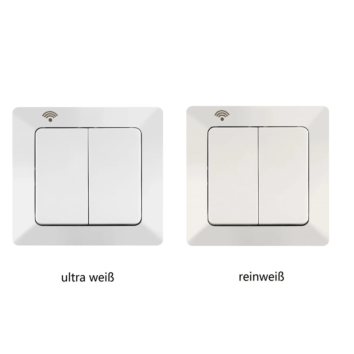 SIRO Smart 2 Kanal Lichtschalter Merkur Ultraweiß