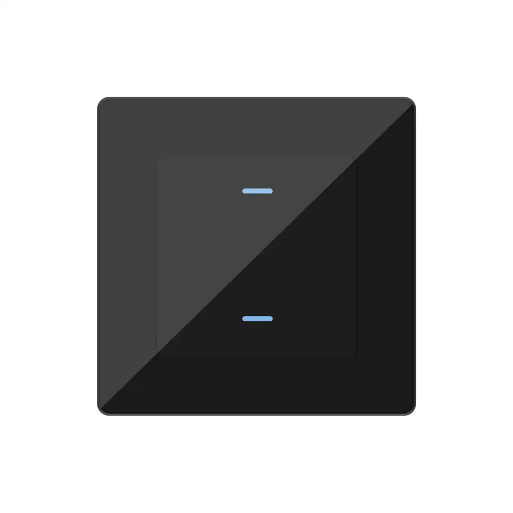 SIRO Smart 2-channel light switch Venus black