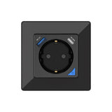 SIRO Smart inbouwstopcontact Venus met USB &amp; USB-C zwart