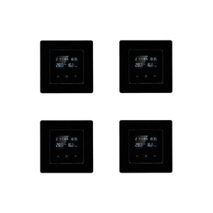 SIRO Smart Raumthermostat Venus schwarz 4er Vorteilspaket