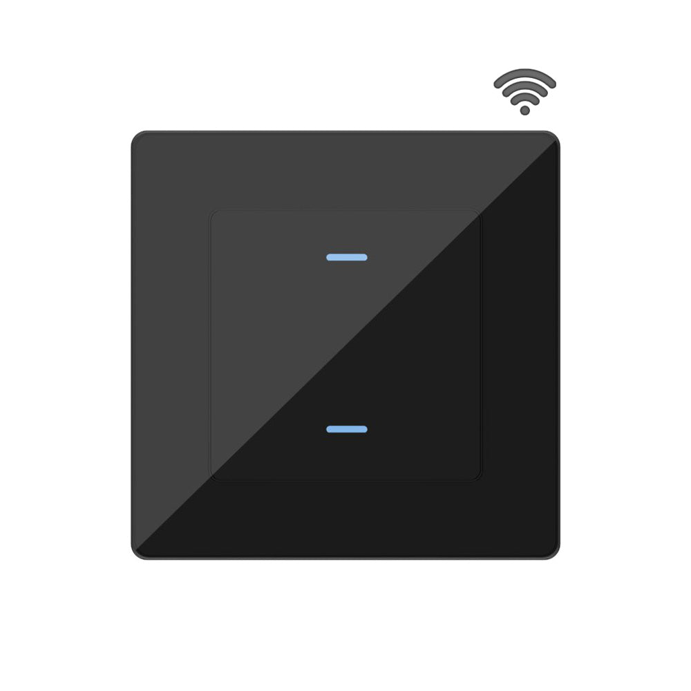 SIRO Smart 2-channel light switch Venus black