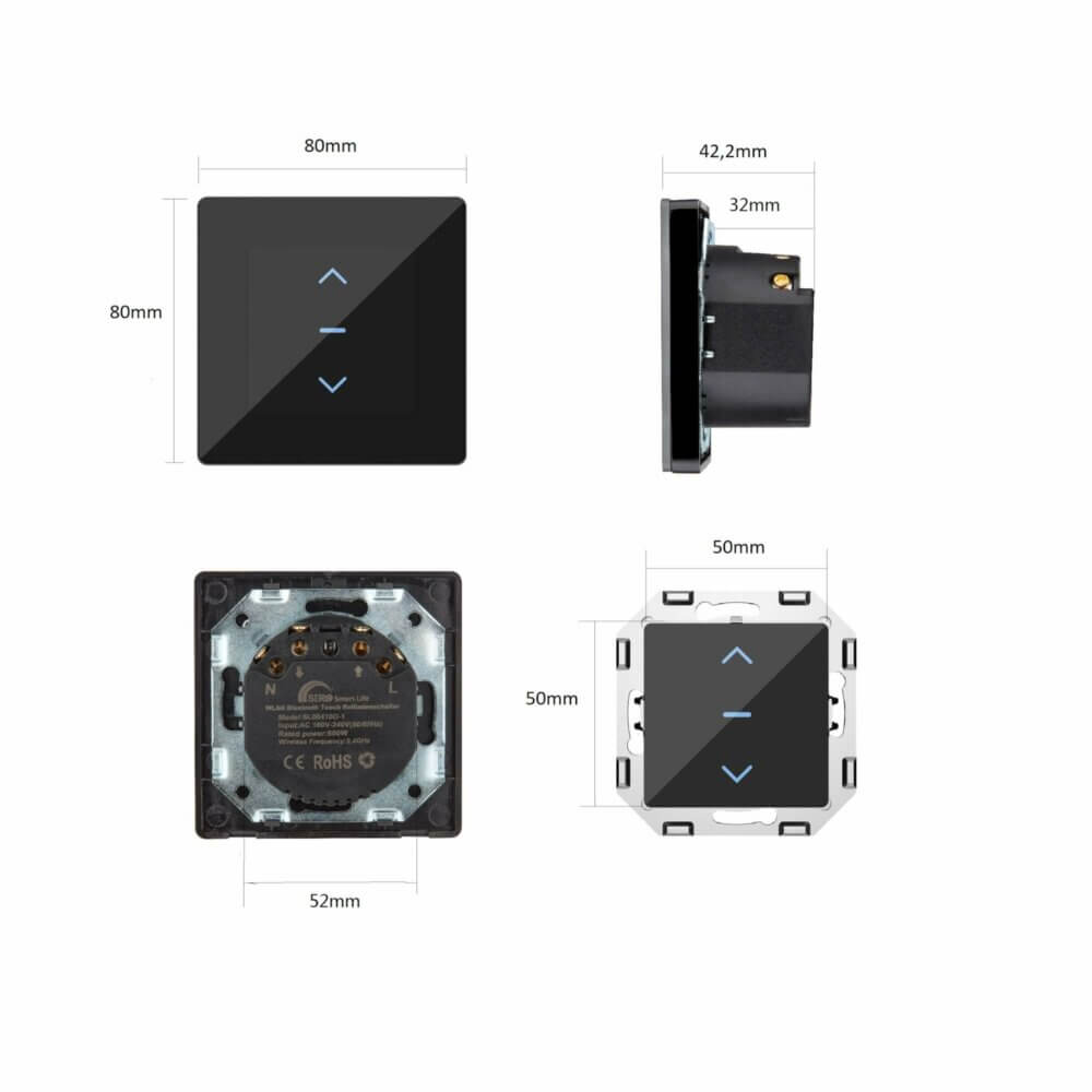 SIRO Smart Rollladenschalter Venus schwarz